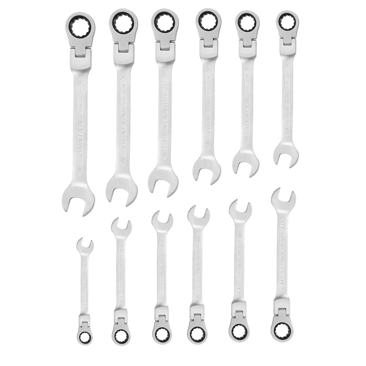 12-Piece Set: 8-19mm Metric Combination Wrench