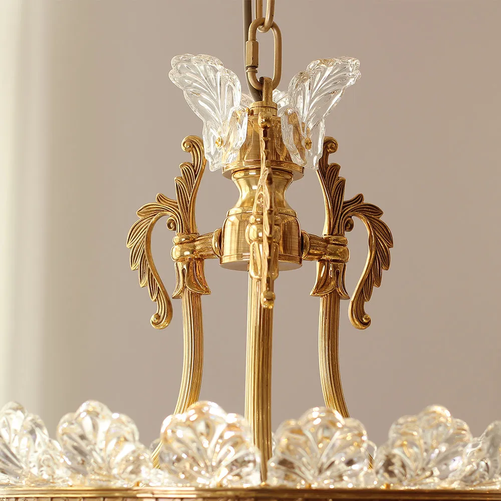 16-28 Inch Multiple Size Baccarat Inspired Copper and Crystal Chandelier Lighting