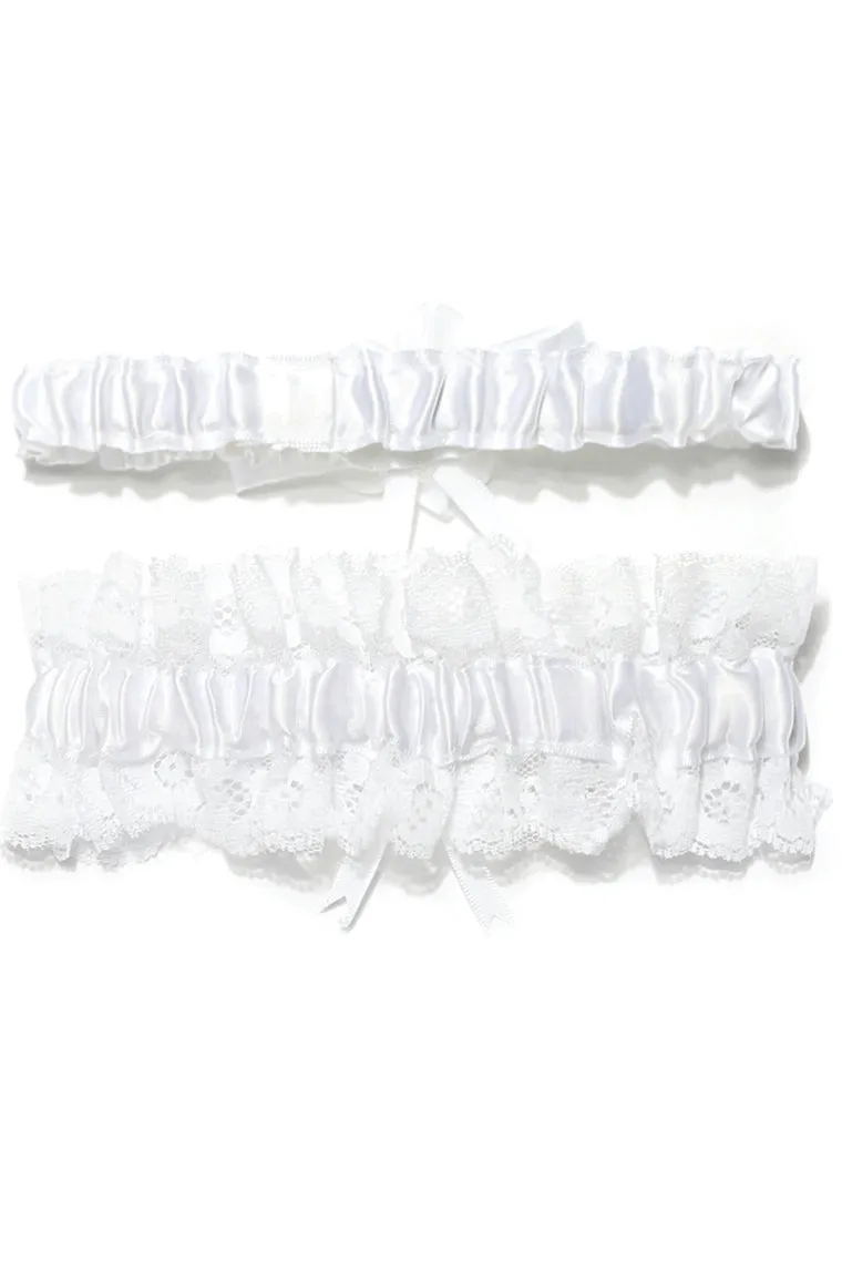 2-Piece Charming With Beading Wedding Garters