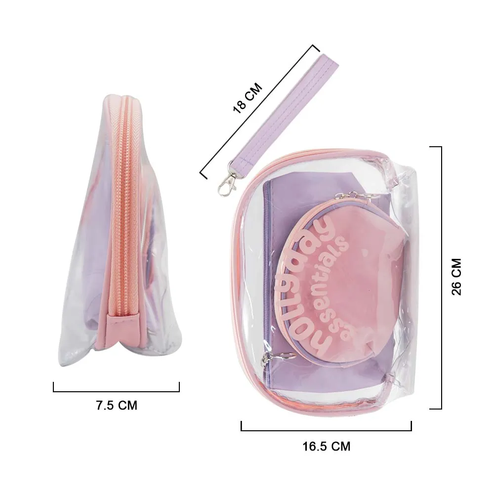 3N1 POUCH HOLIDAY ESSENTIAL PURPLE/PINK