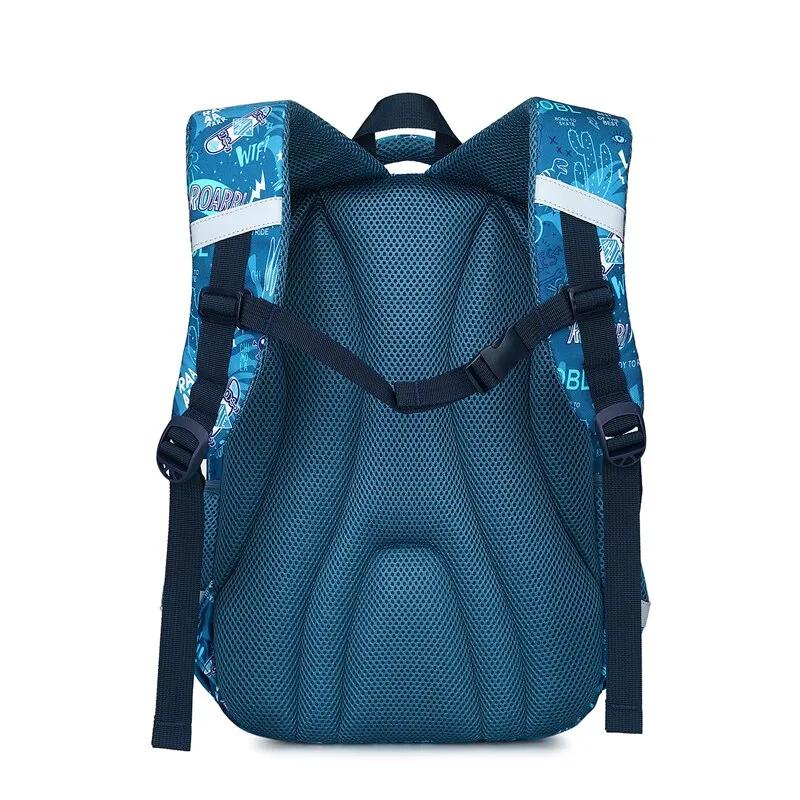 3pcs Set of Teenager Cartoon Dinosaur Anime School Bags
