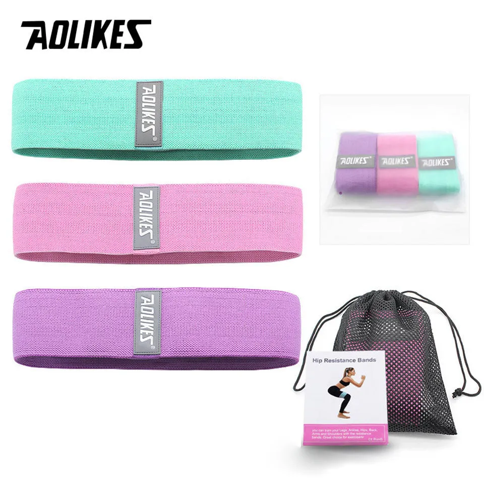 3PCS/Lot Fitness Rubber Bands Resistance Expander Rubber Elastic Bands For Fitness and Training