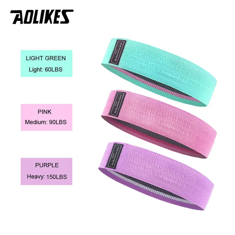 3PCS/Lot Fitness Rubber Bands Resistance Expander Rubber Elastic Bands For Fitness and Training