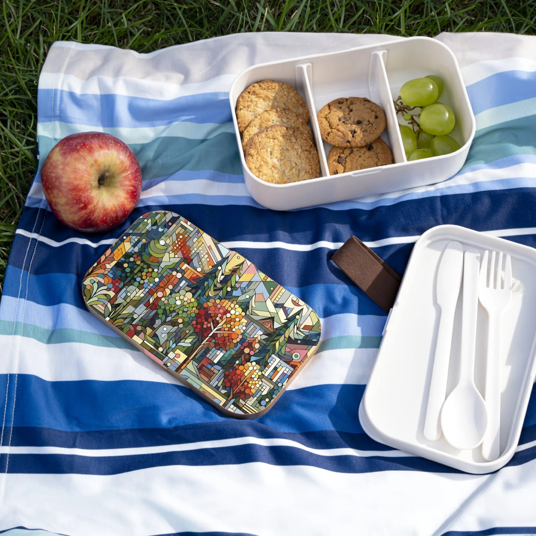 Abstract and artistic design of trees Bento Lunch Box