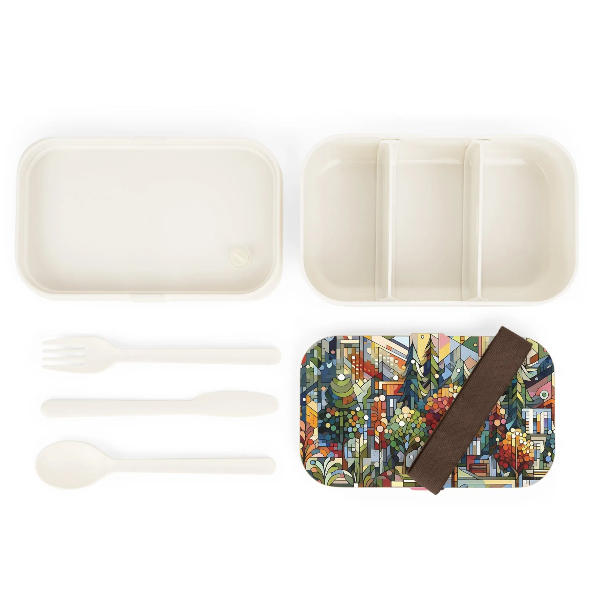 Abstract and artistic design of trees Bento Lunch Box