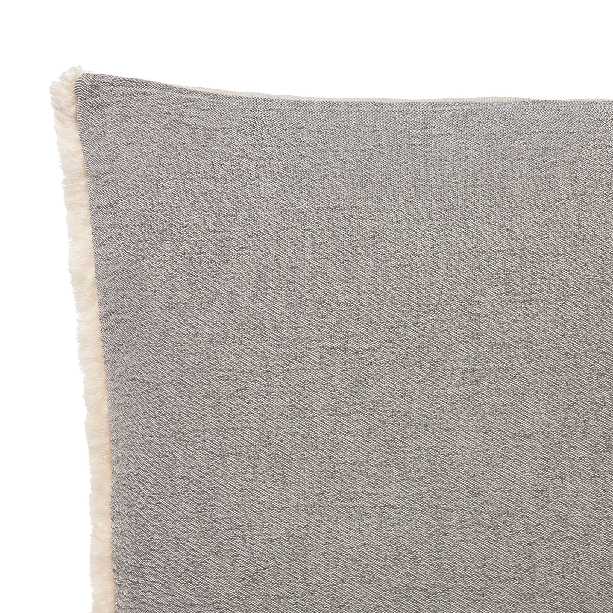 Anaba Cushion Cover [Grey/Natural white]