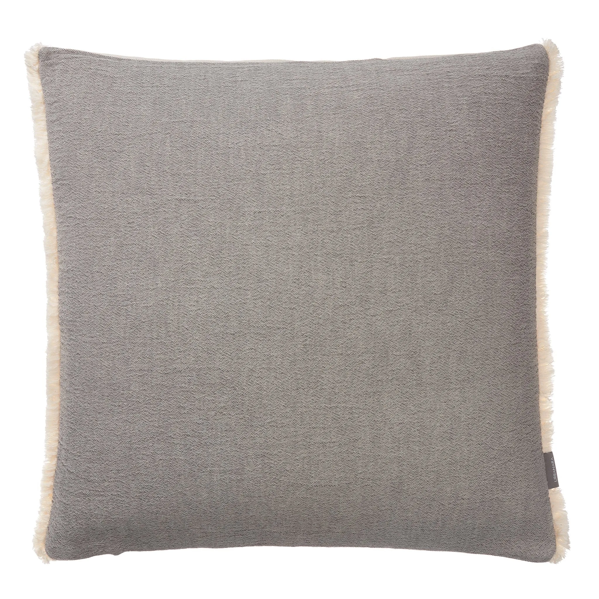 Anaba Cushion Cover [Grey/Natural white]