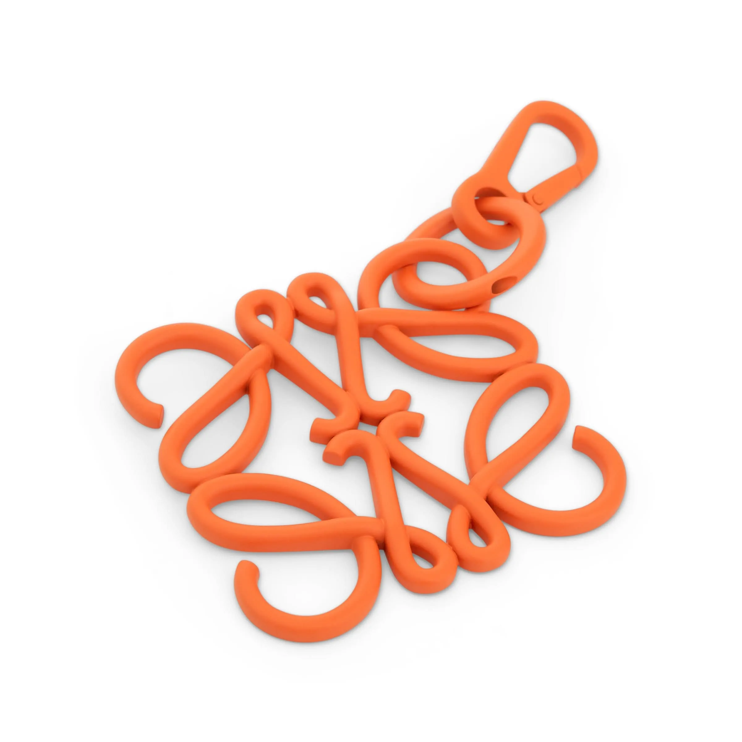 Anagram Charm in Metal in Orange