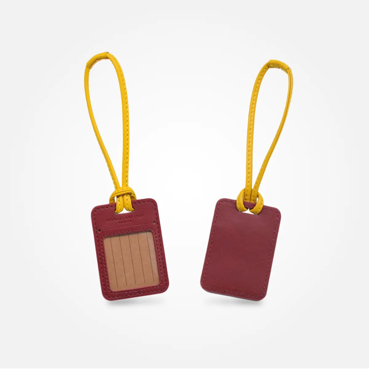 Bag Tag (Crimson/Yellow)