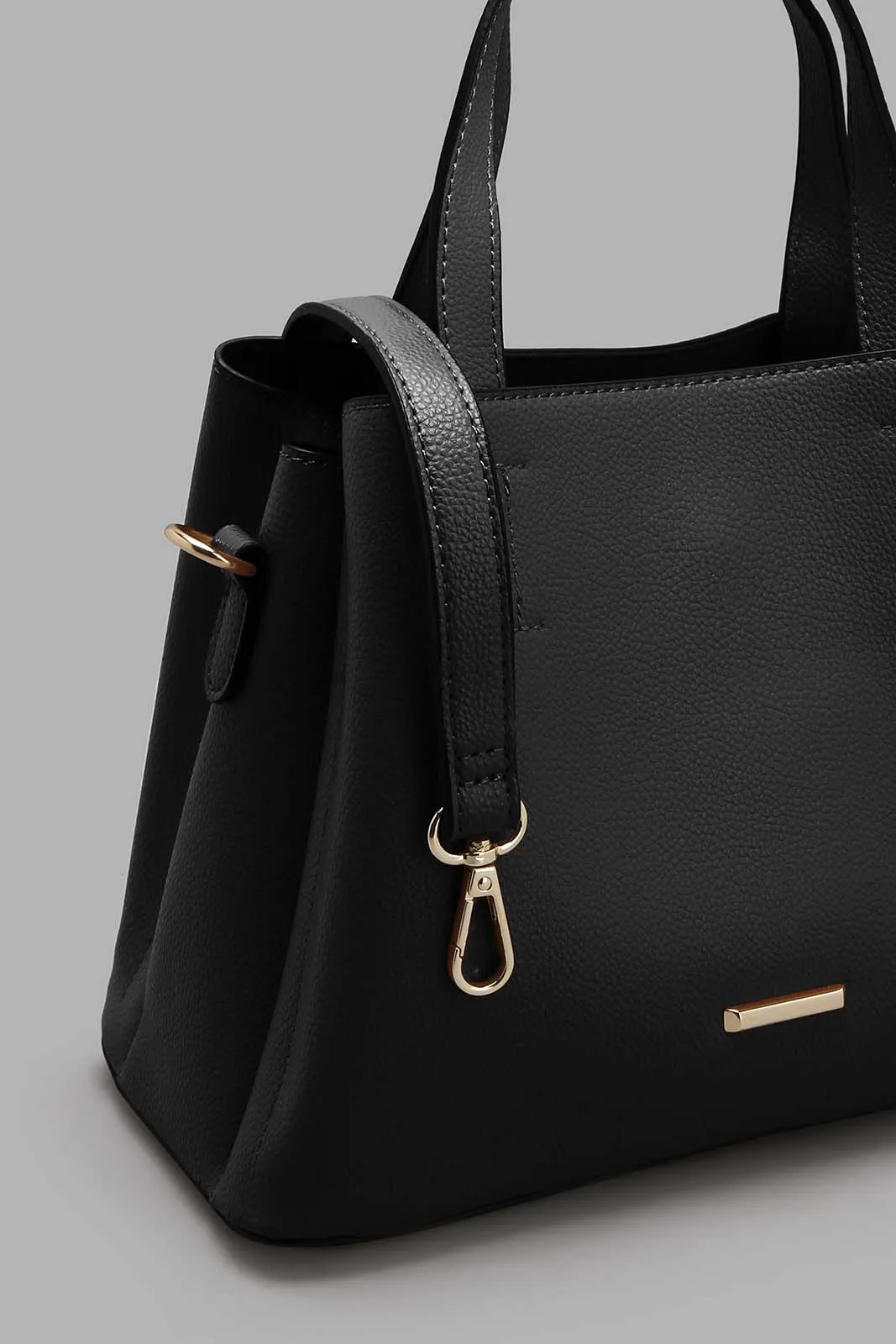 Black Crossbody Bag With Handle