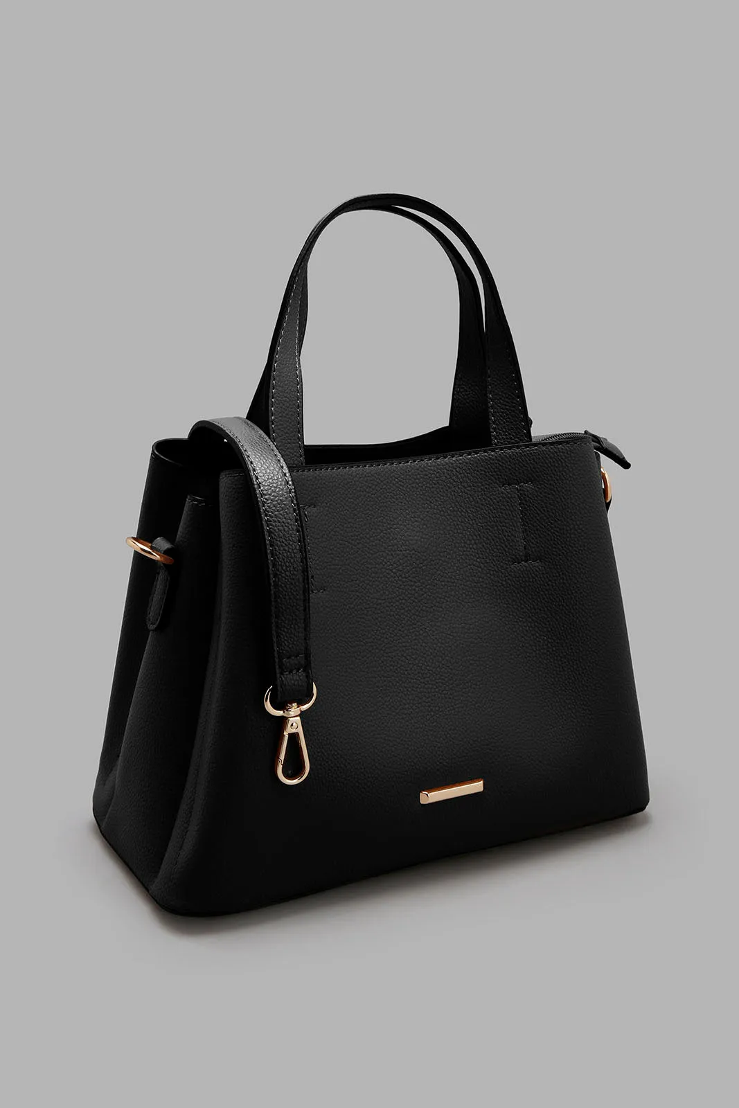 Black Crossbody Bag With Handle