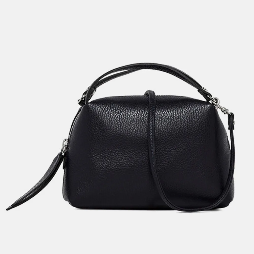 Black Leather Small Alifa Bag