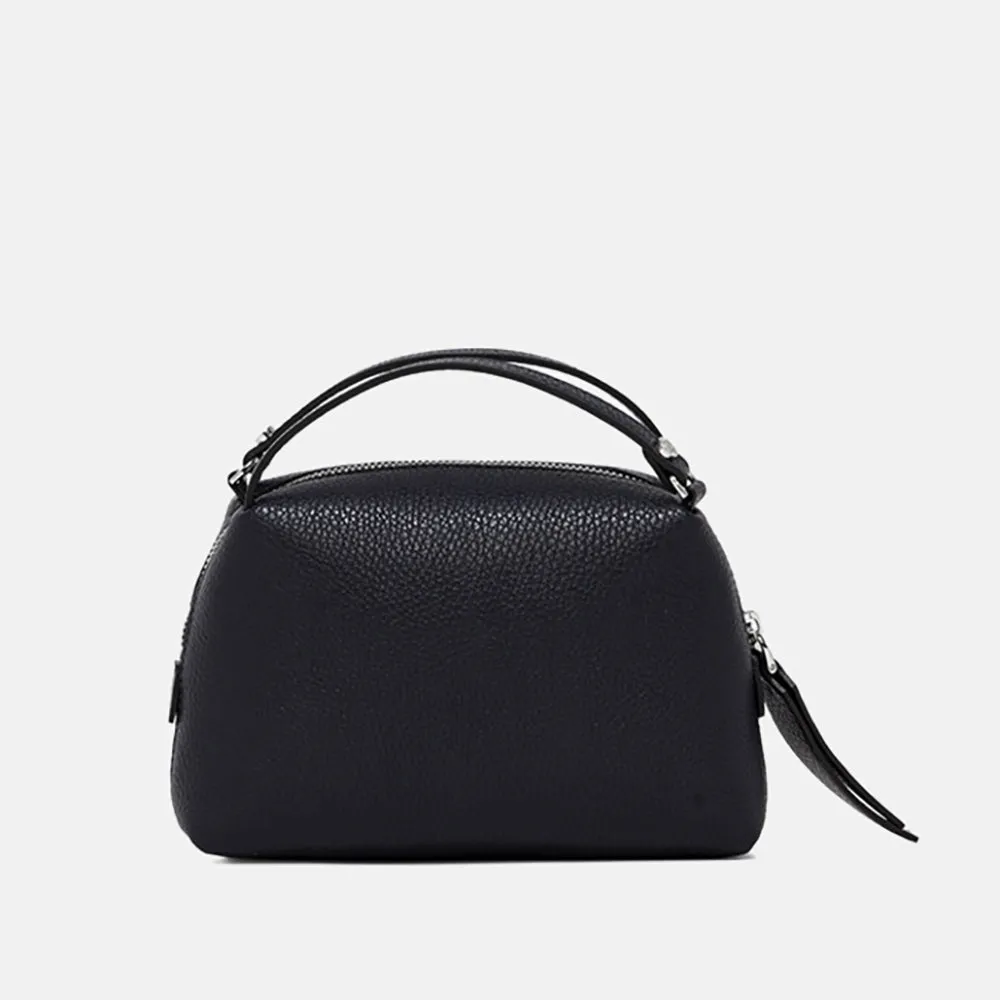 Black Leather Small Alifa Bag