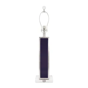 Blair Table Lamp Base- Indigo & Silver