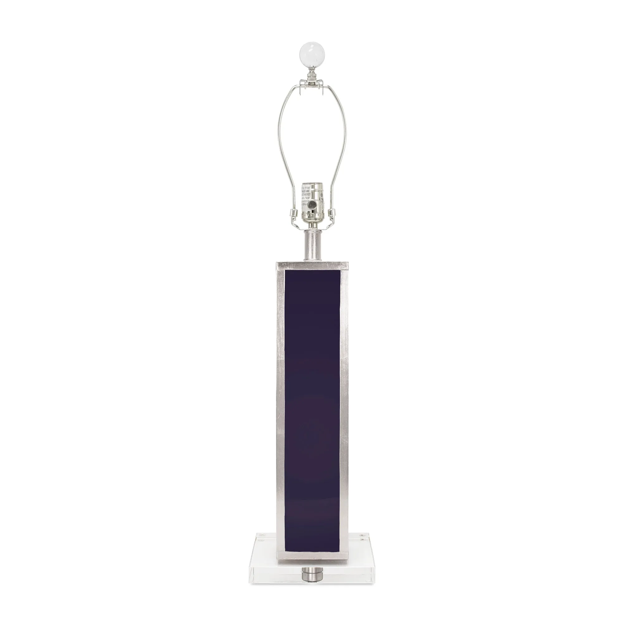 Blair Table Lamp Base- Indigo & Silver