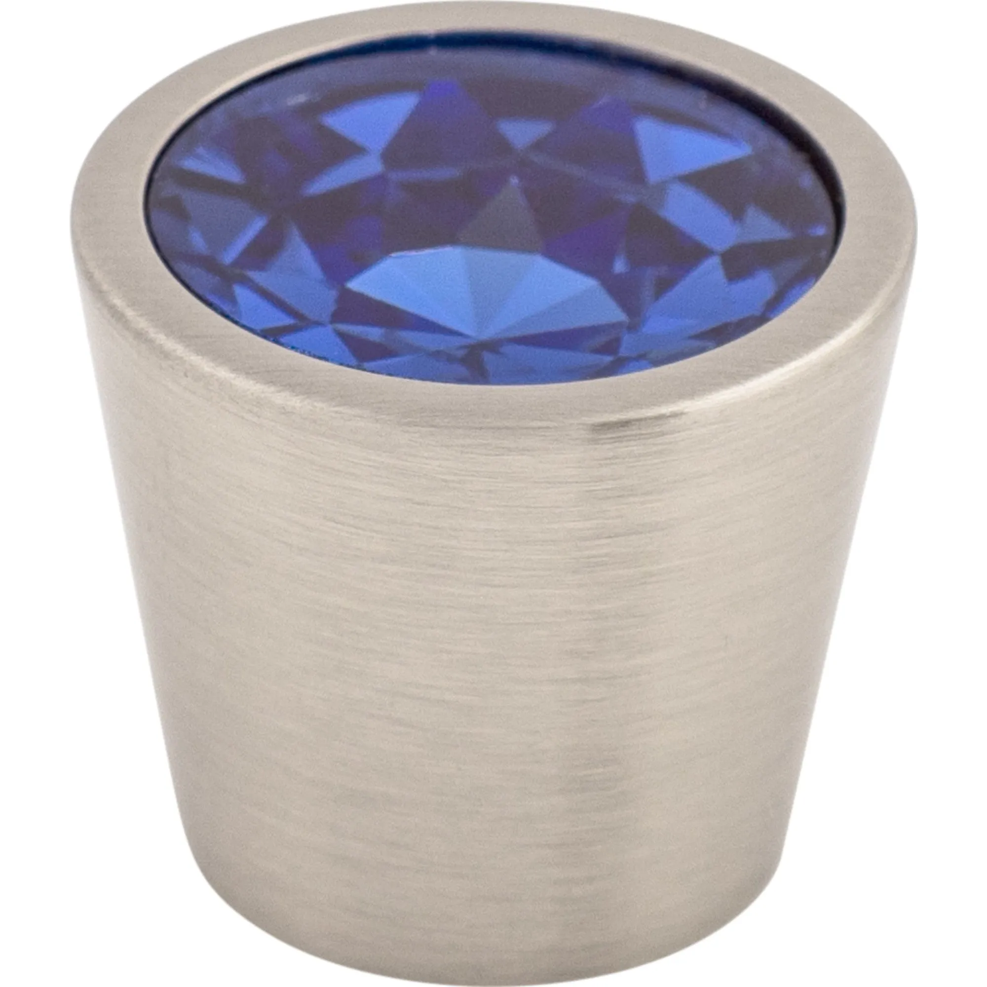 Blue Crystal Center Knob