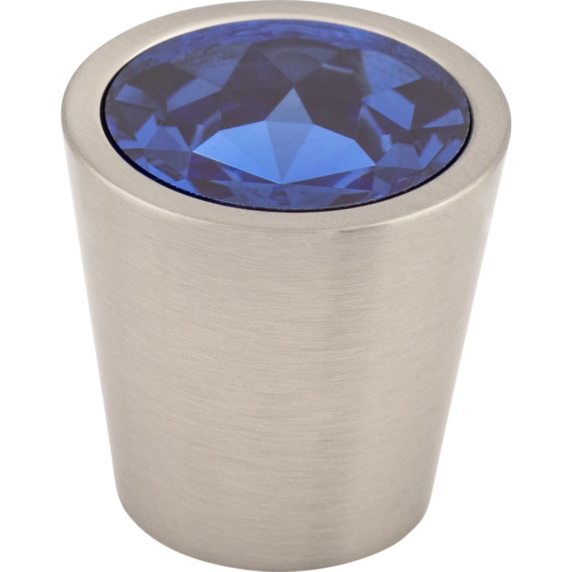 Blue Crystal Center Knob