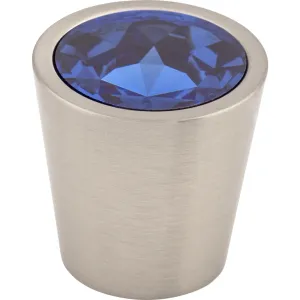 Blue Crystal Center Knob