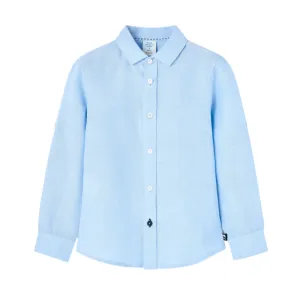 Boboli Camicia di lino da bambino 738288 2294 blu