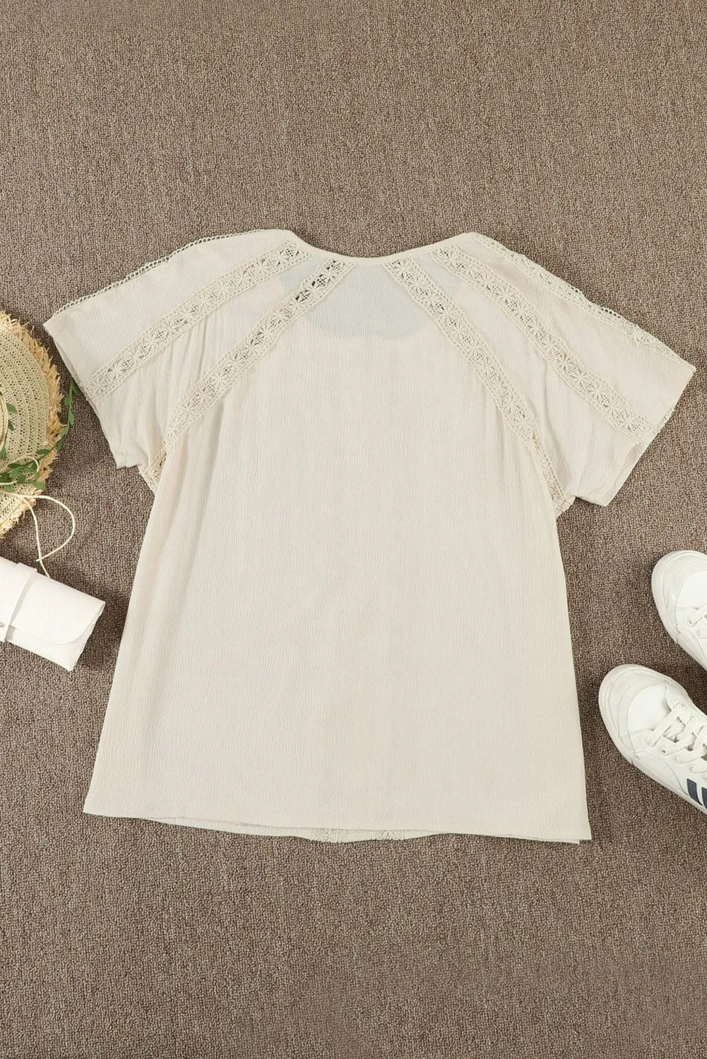 Boho-Chic Eyelet Jumpsuit