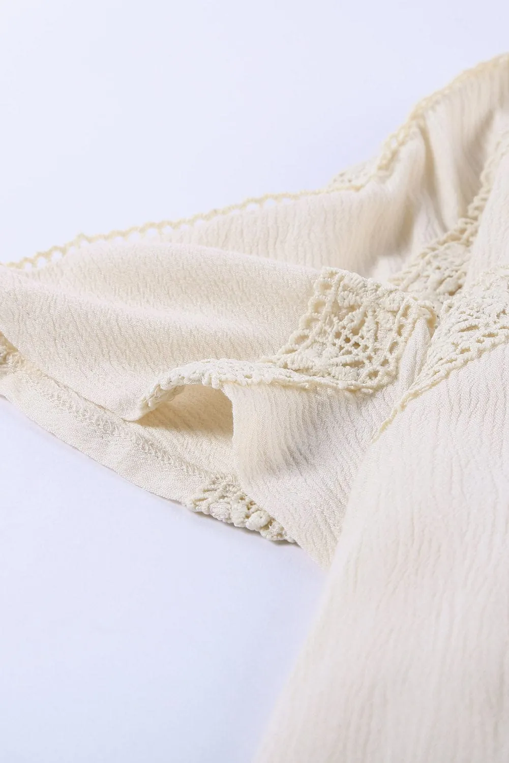 Boho-Chic Eyelet Jumpsuit