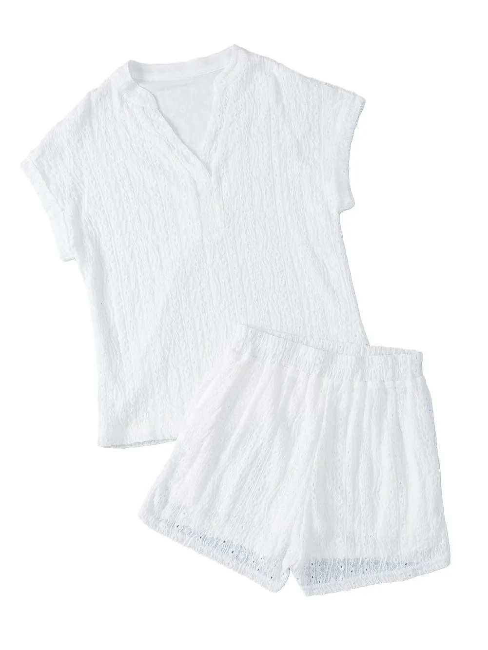 Boho-Chic Eyelet Jumpsuit