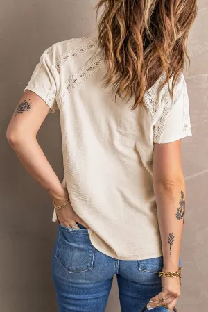 Boho-Chic Eyelet Jumpsuit