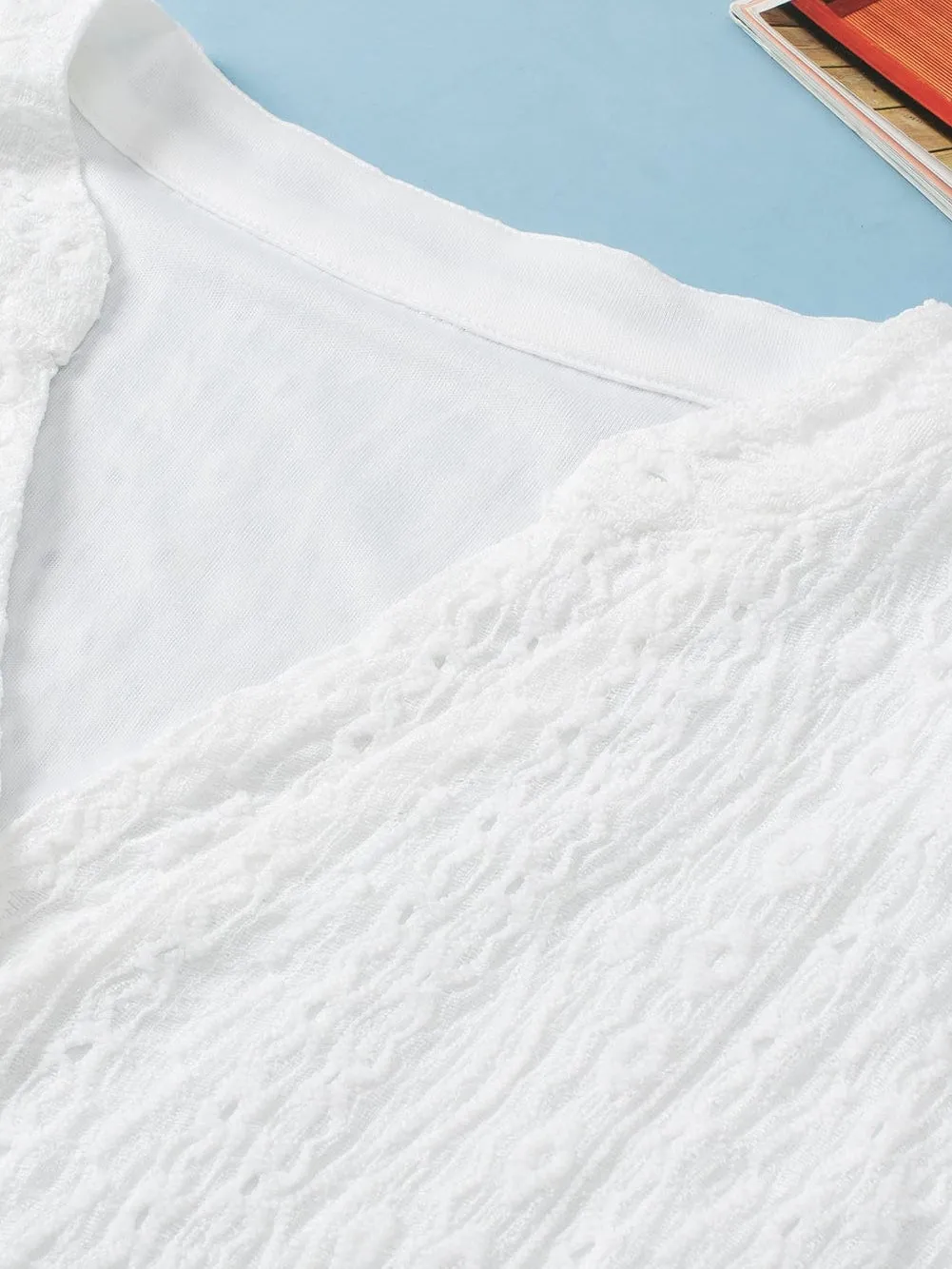 Boho-Chic Eyelet Jumpsuit