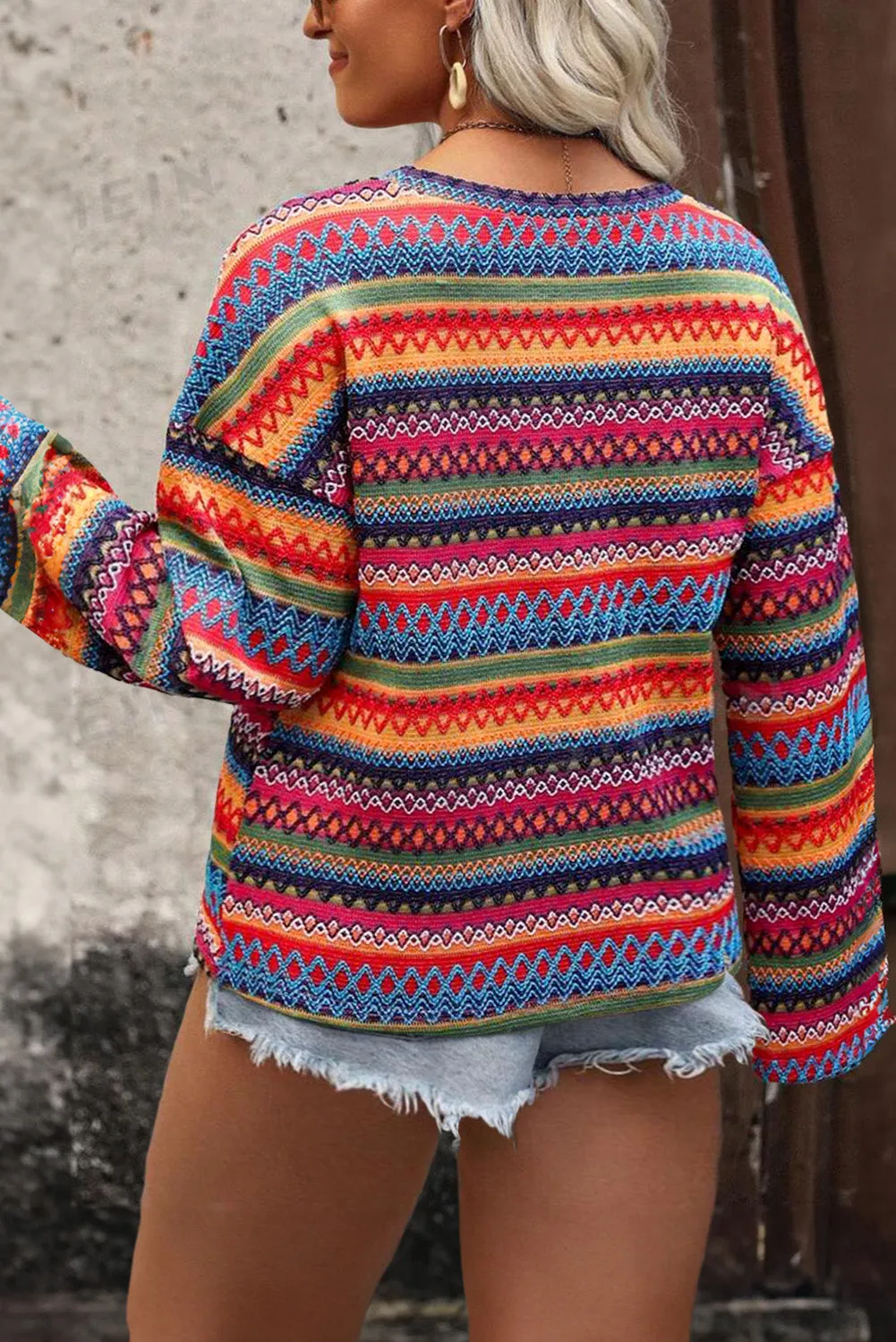 Boho Chic Knit Top