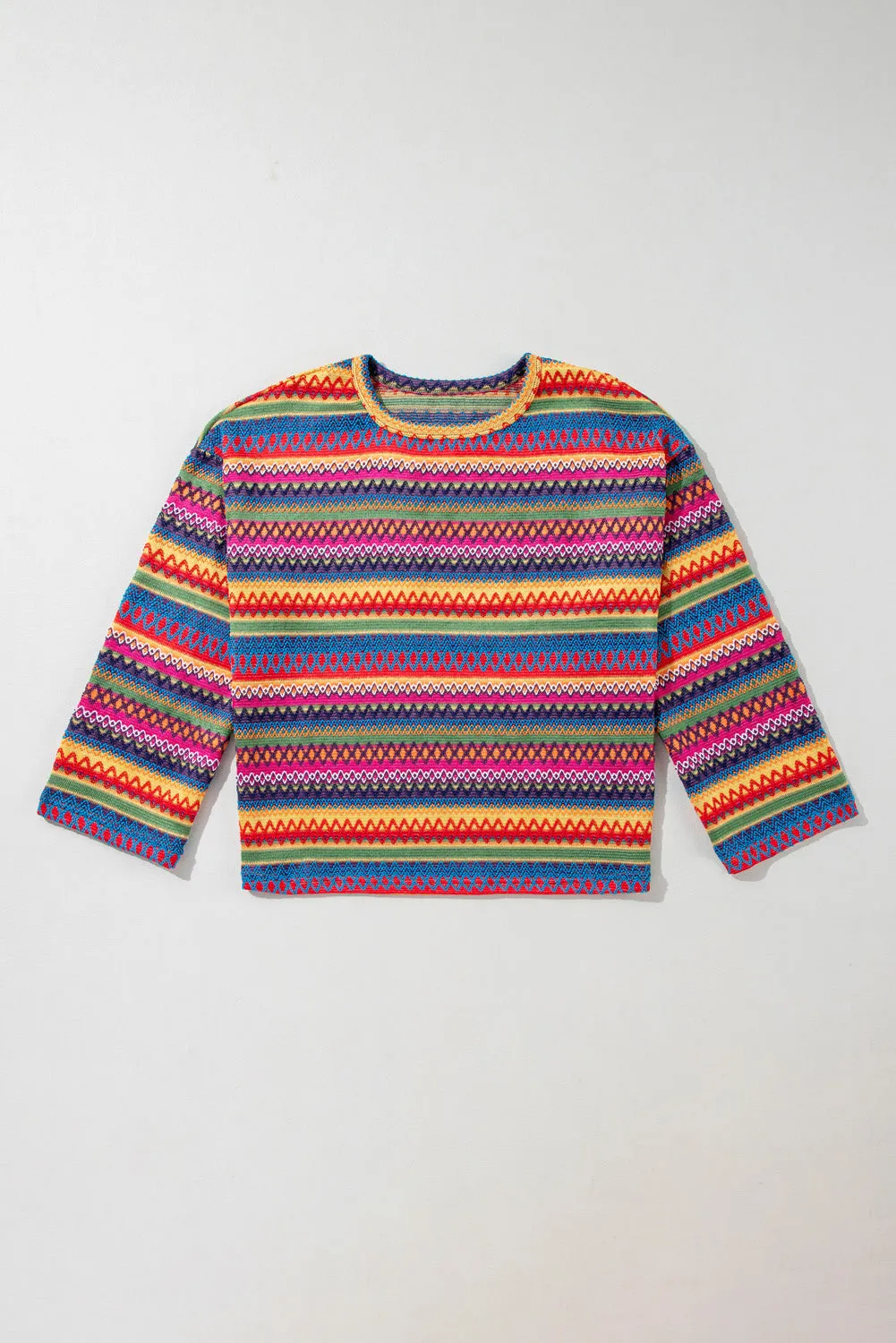 Boho Chic Knit Top