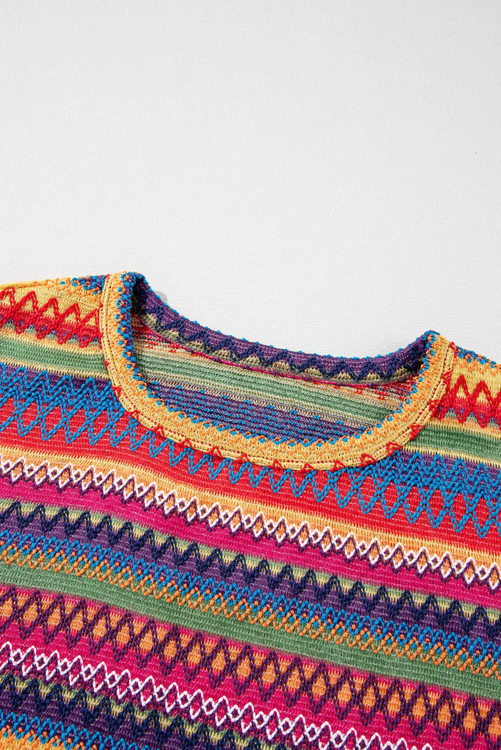 Boho Chic Knit Top