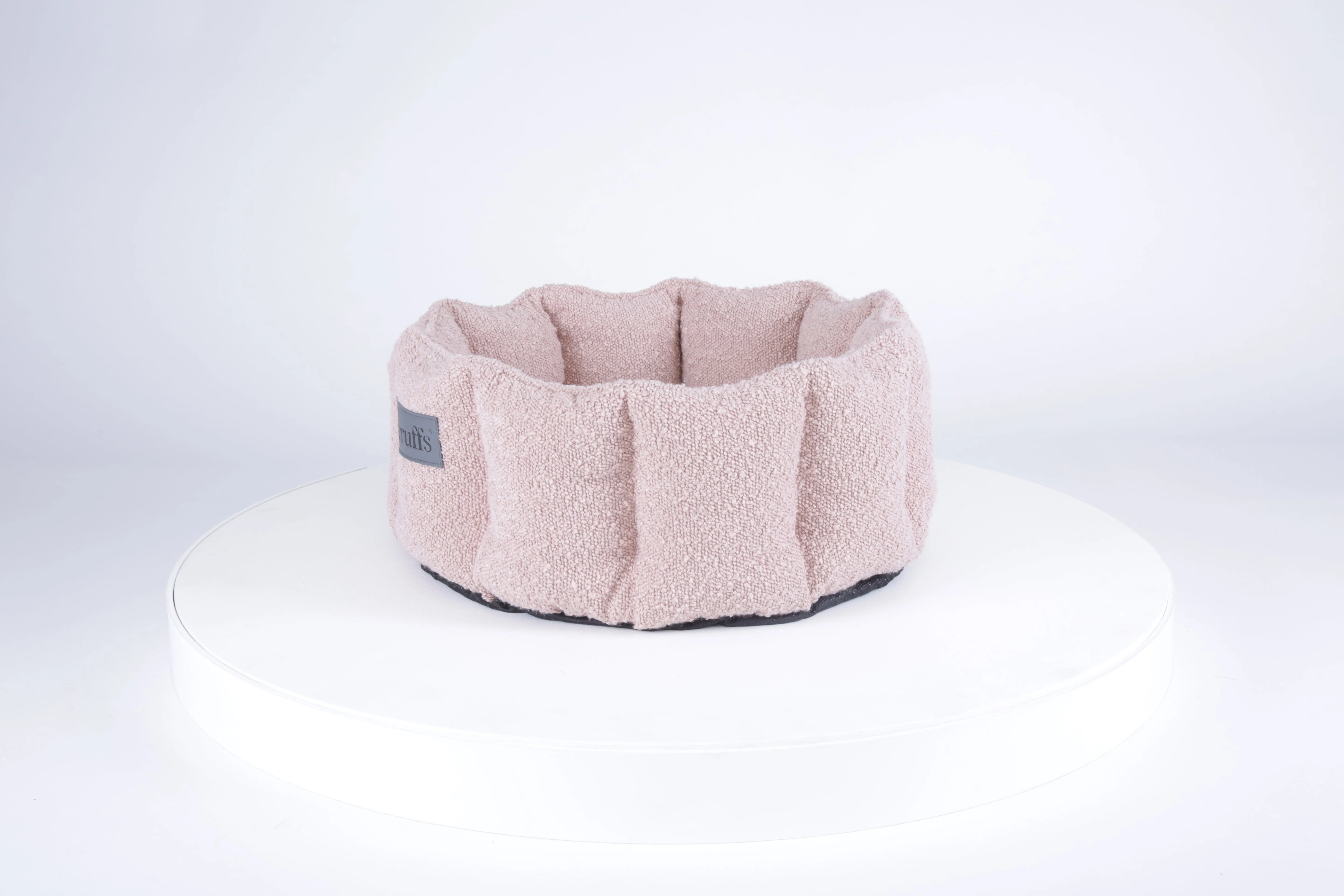 Boucle Cat Bed - Blush Pink