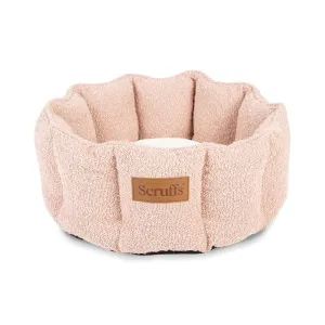 Boucle Cat Bed - Blush Pink