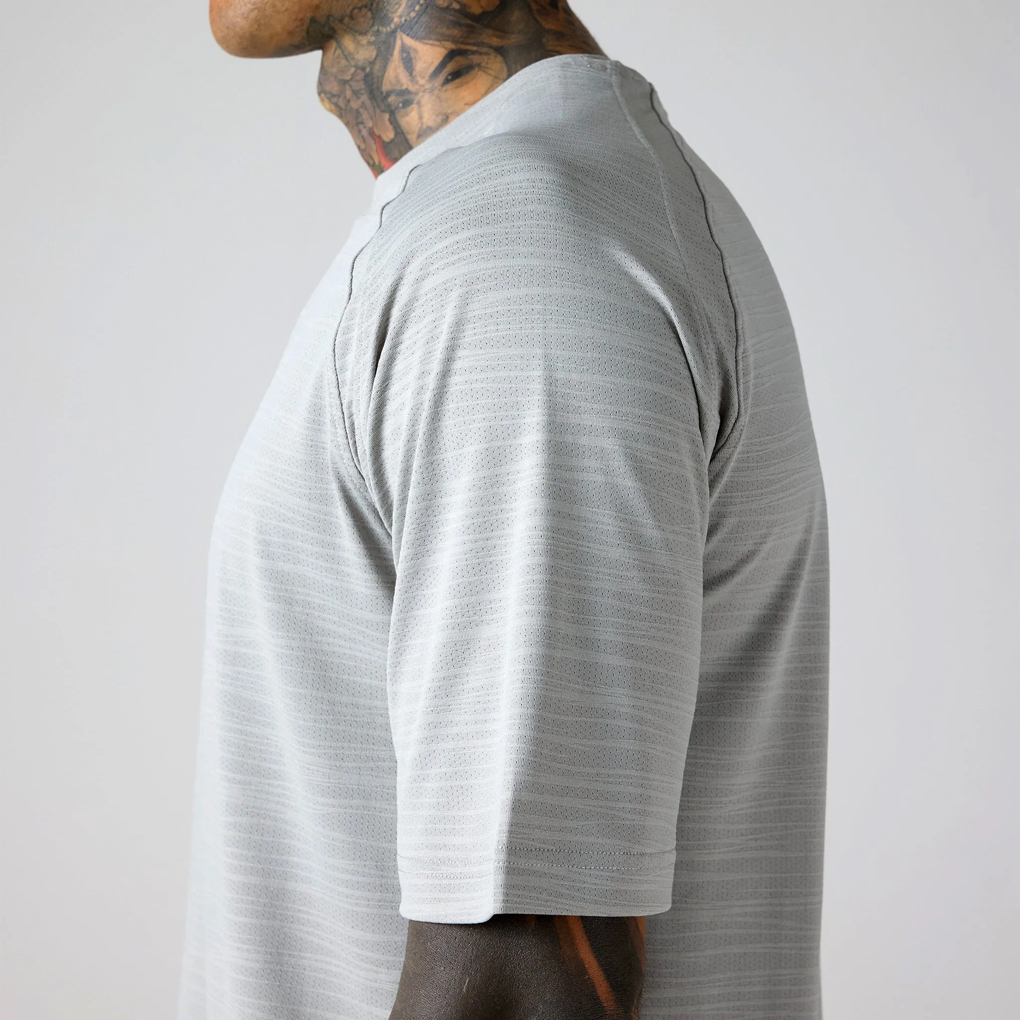 Box Fit Tech T-Shirt | Fog Grey