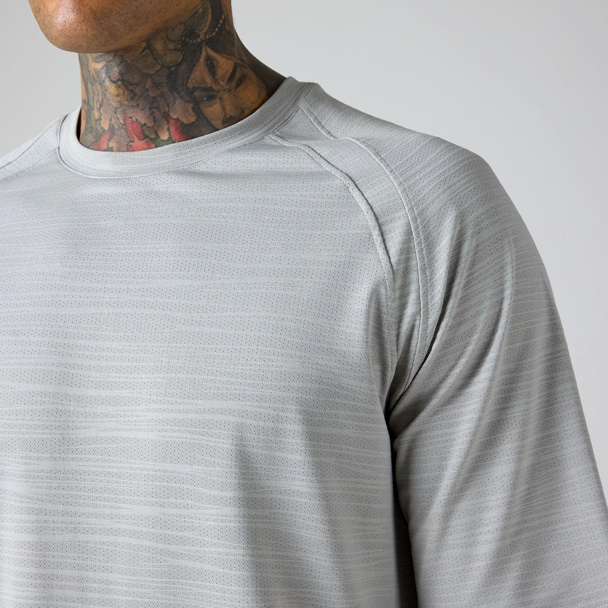 Box Fit Tech T-Shirt | Fog Grey
