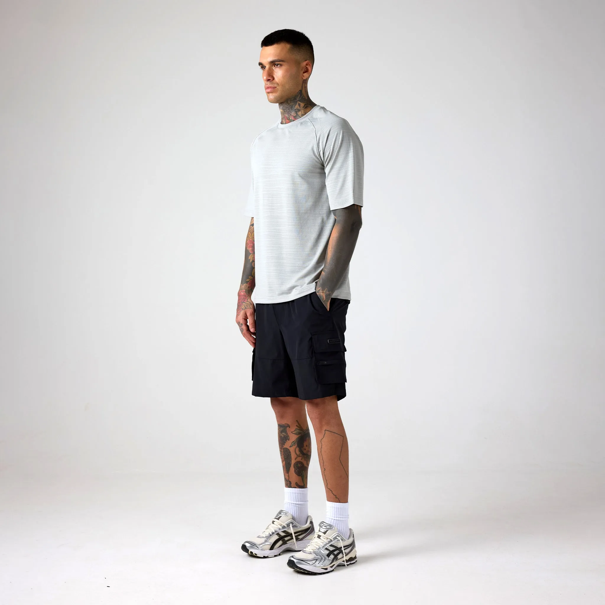Box Fit Tech T-Shirt | Fog Grey
