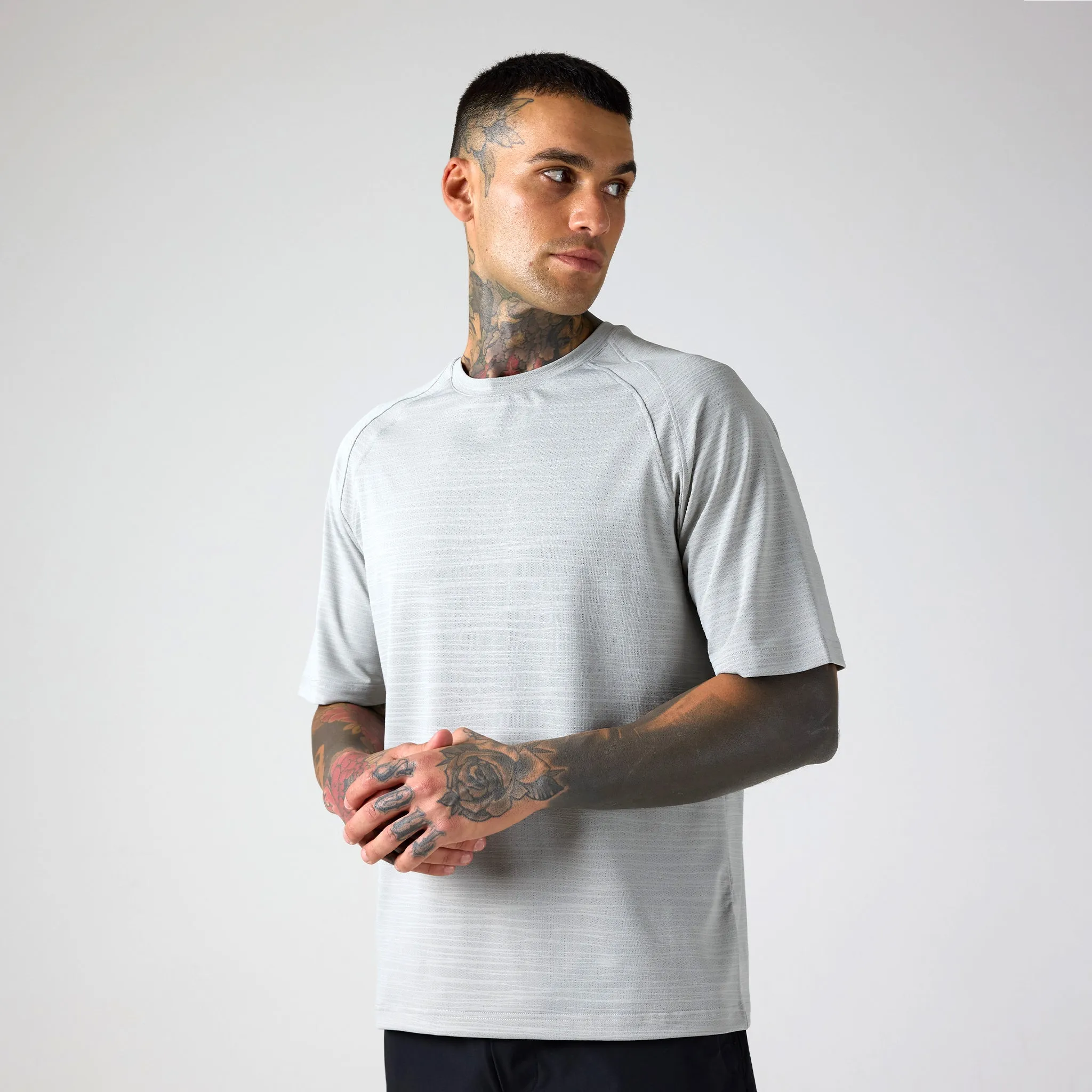 Box Fit Tech T-Shirt | Fog Grey