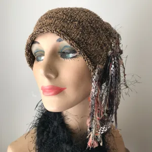 Brown Tweed *Funky Chic Hat*, (FH40)