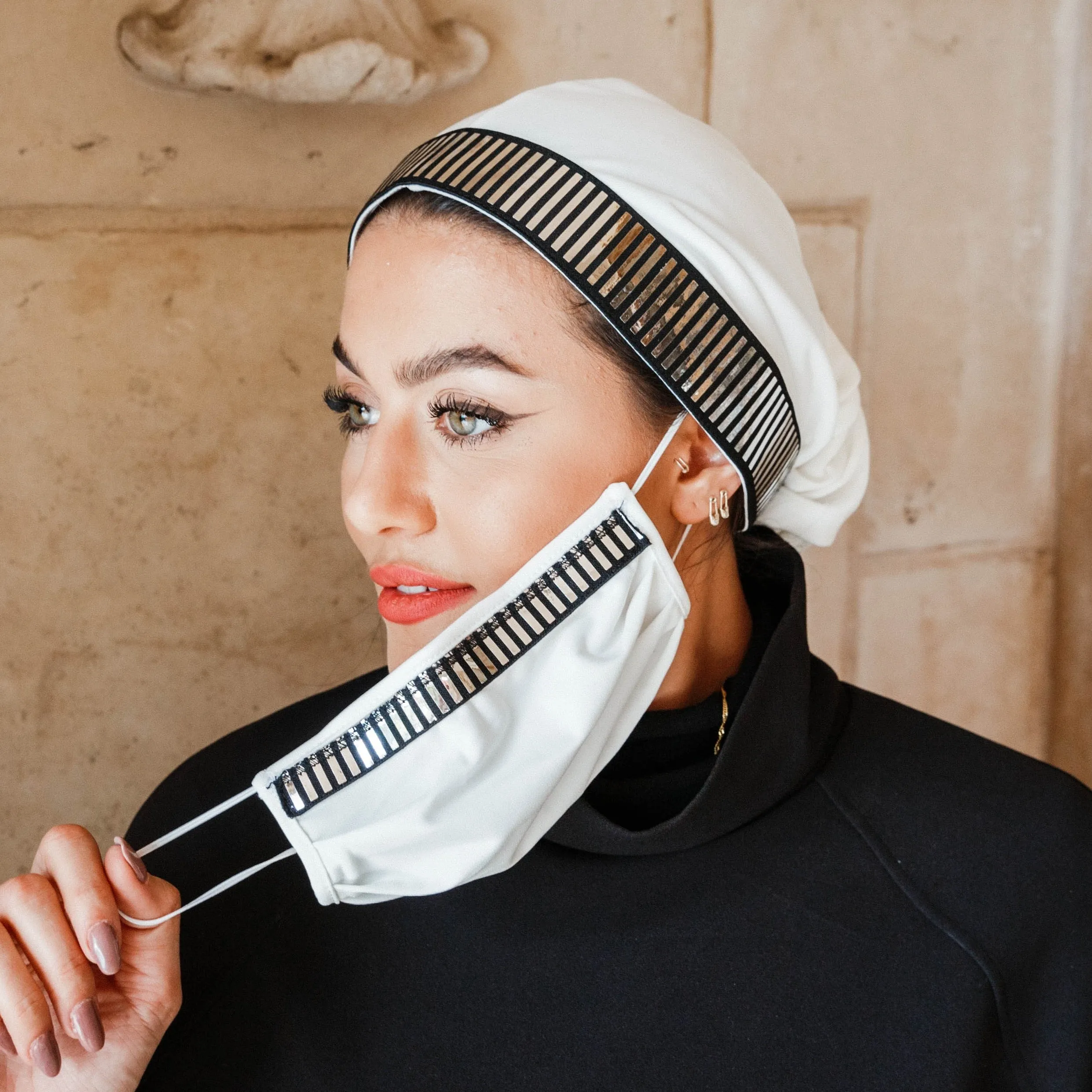 Brushed Silver Turban