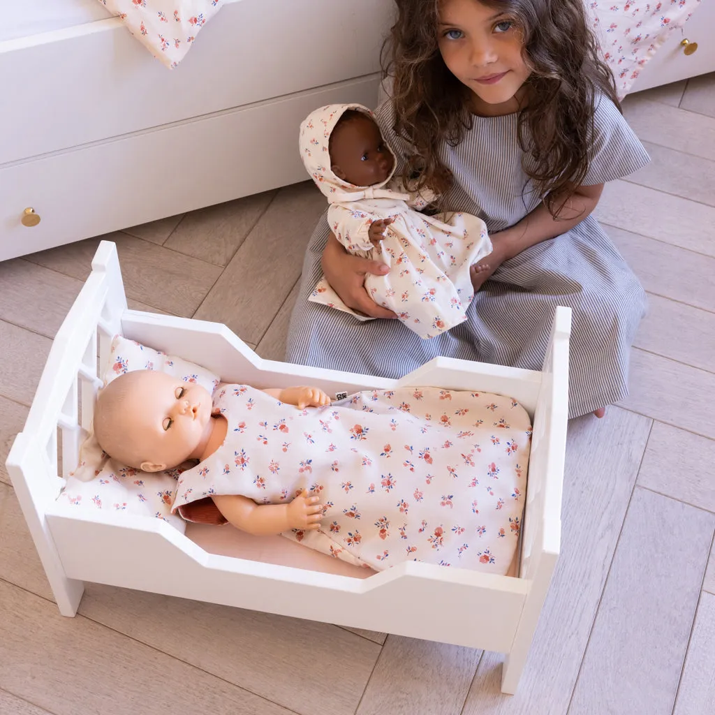 Cam Cam Doll Bed Harlequin White