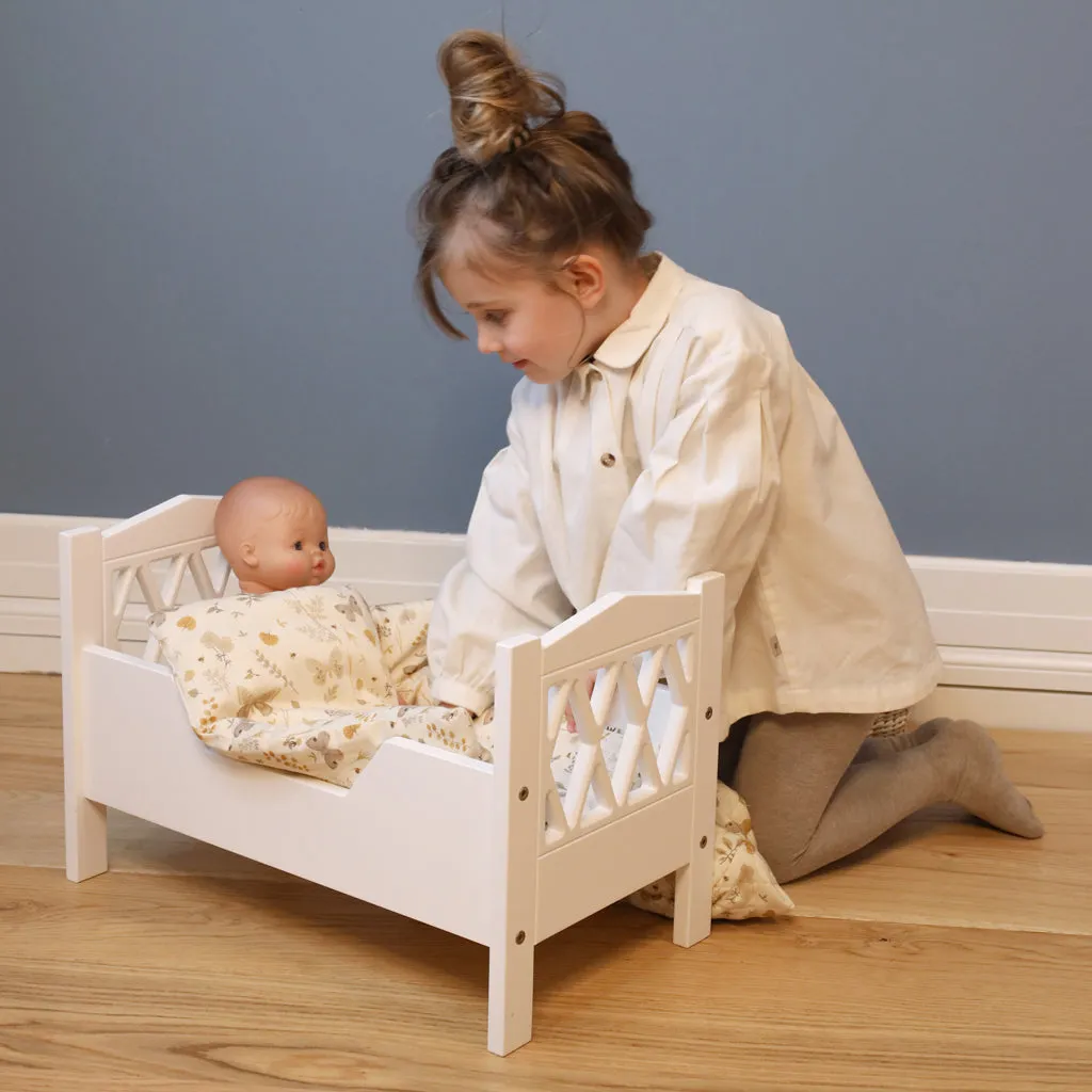 Cam Cam Doll Bed Harlequin White