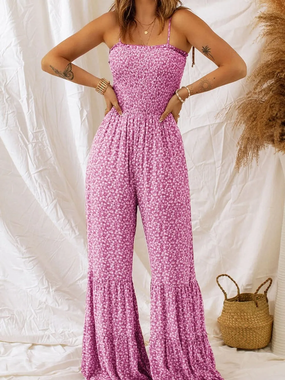Casual Chic Floral Jumpsuit