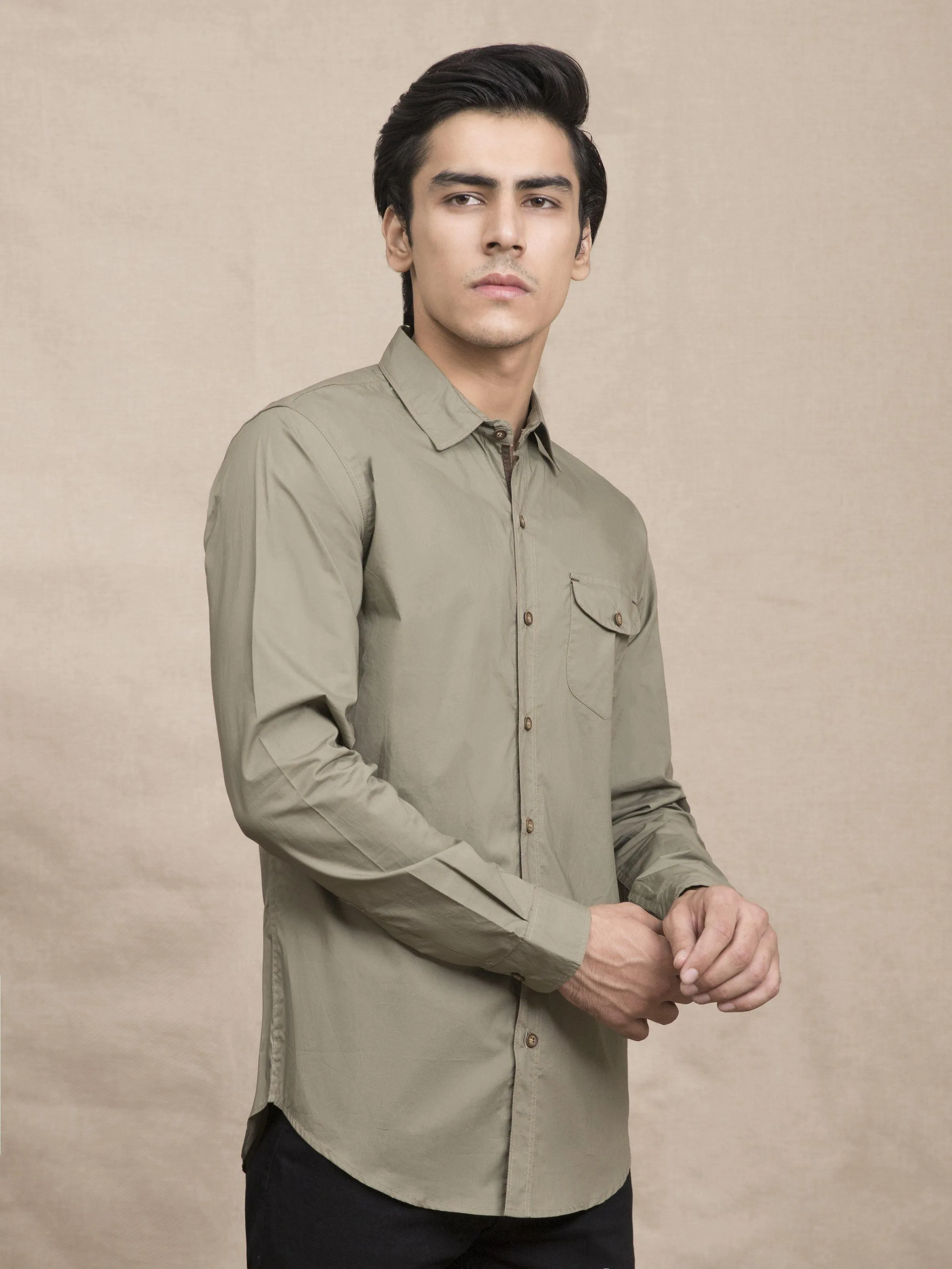 CASUAL SHIRT KHAKI