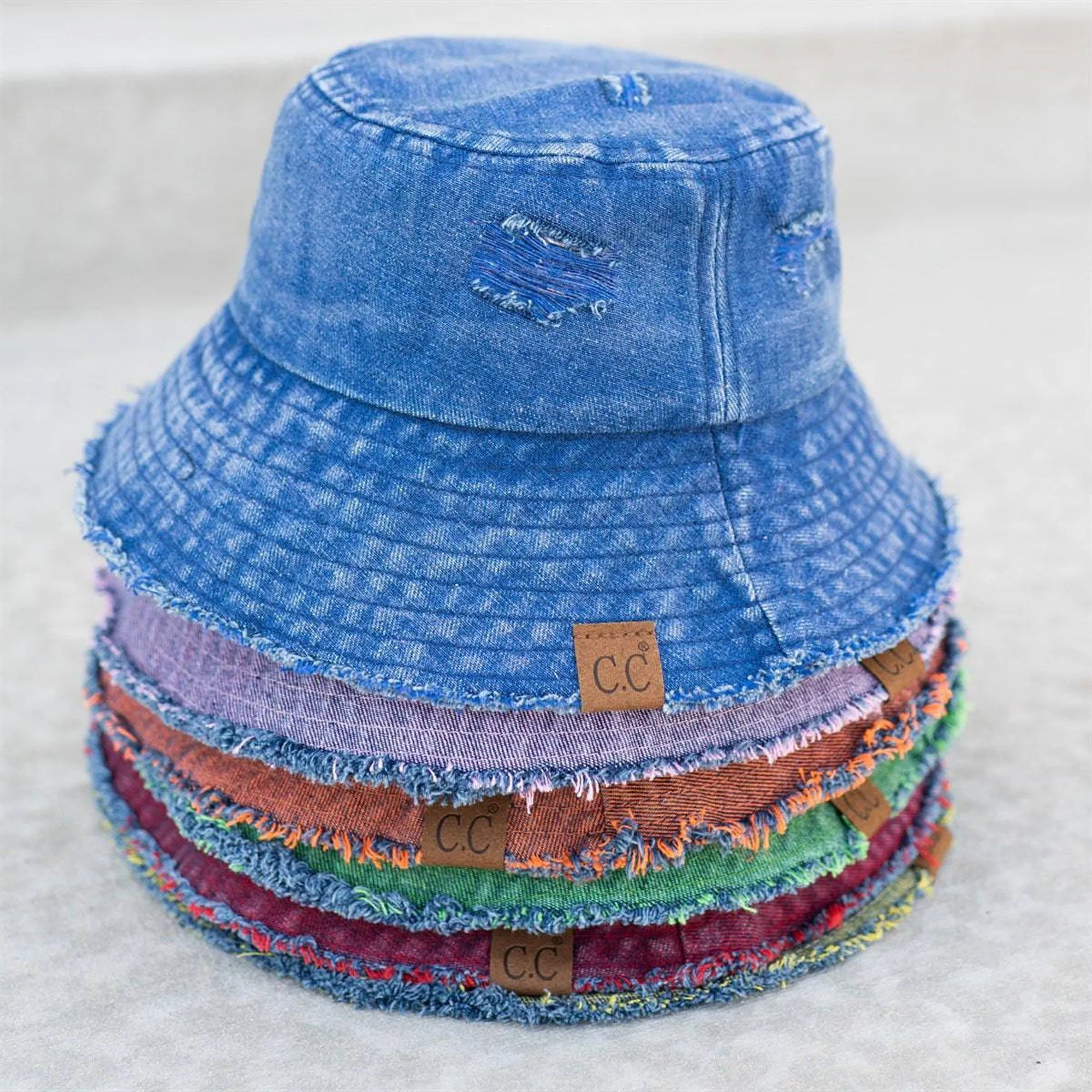 CC Stone Washed Denim Bucket