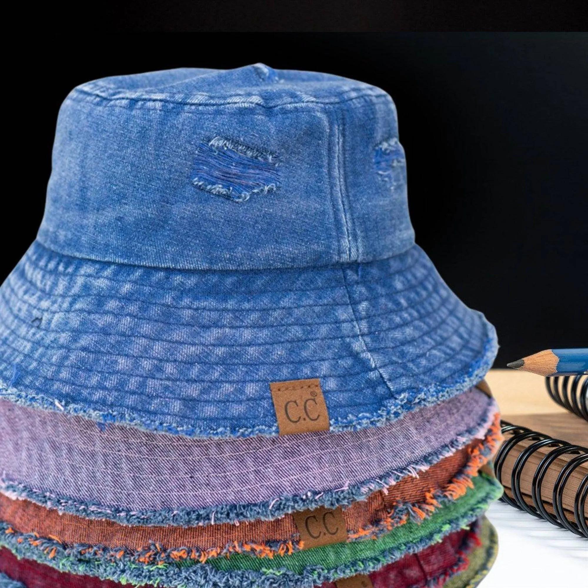 CC Stone Washed Denim Bucket