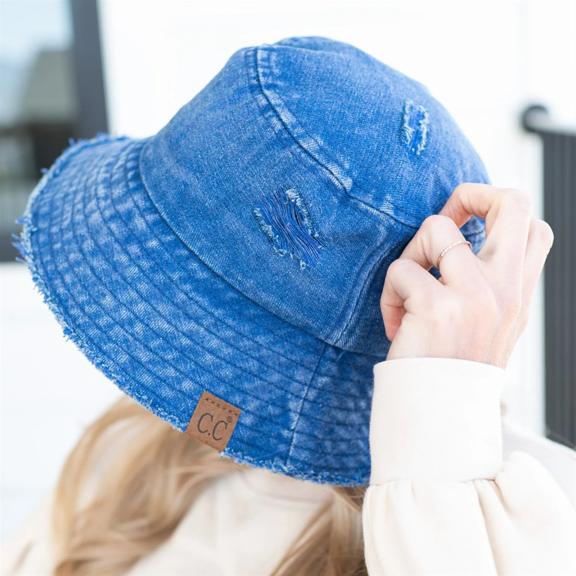 CC Stone Washed Denim Bucket