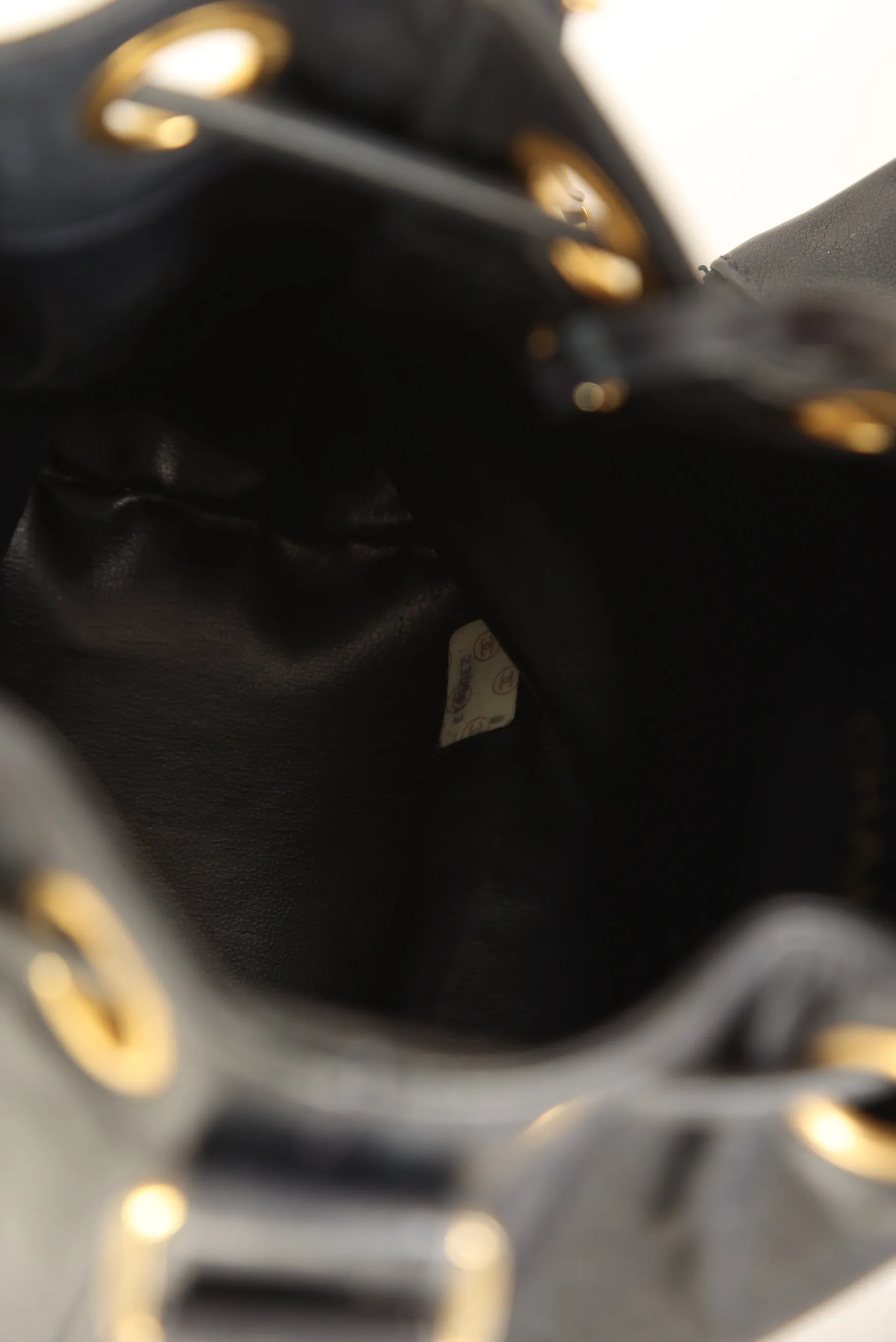Chanel 1991 Lambskin Mini Bucket Bag
