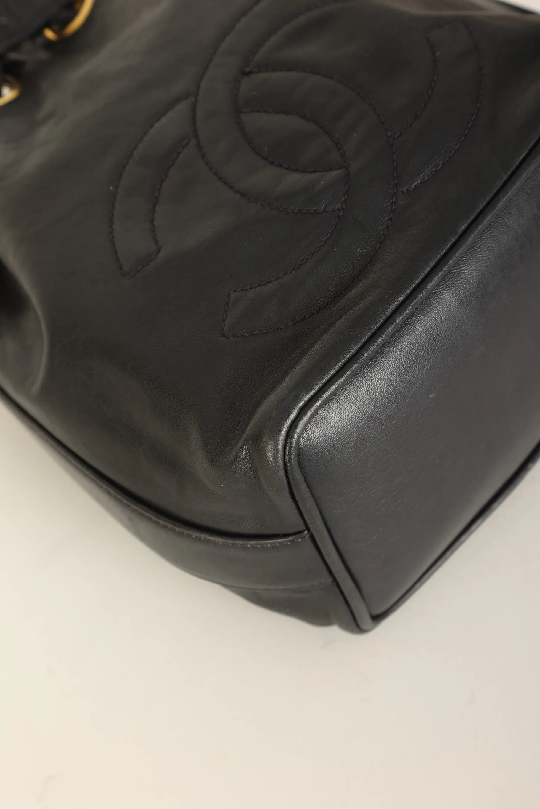 Chanel 1991 Lambskin Mini Bucket Bag
