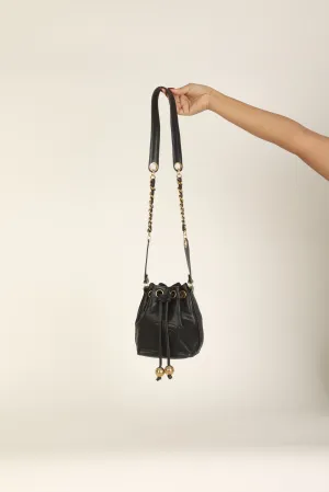 Chanel 1991 Lambskin Mini Bucket Bag