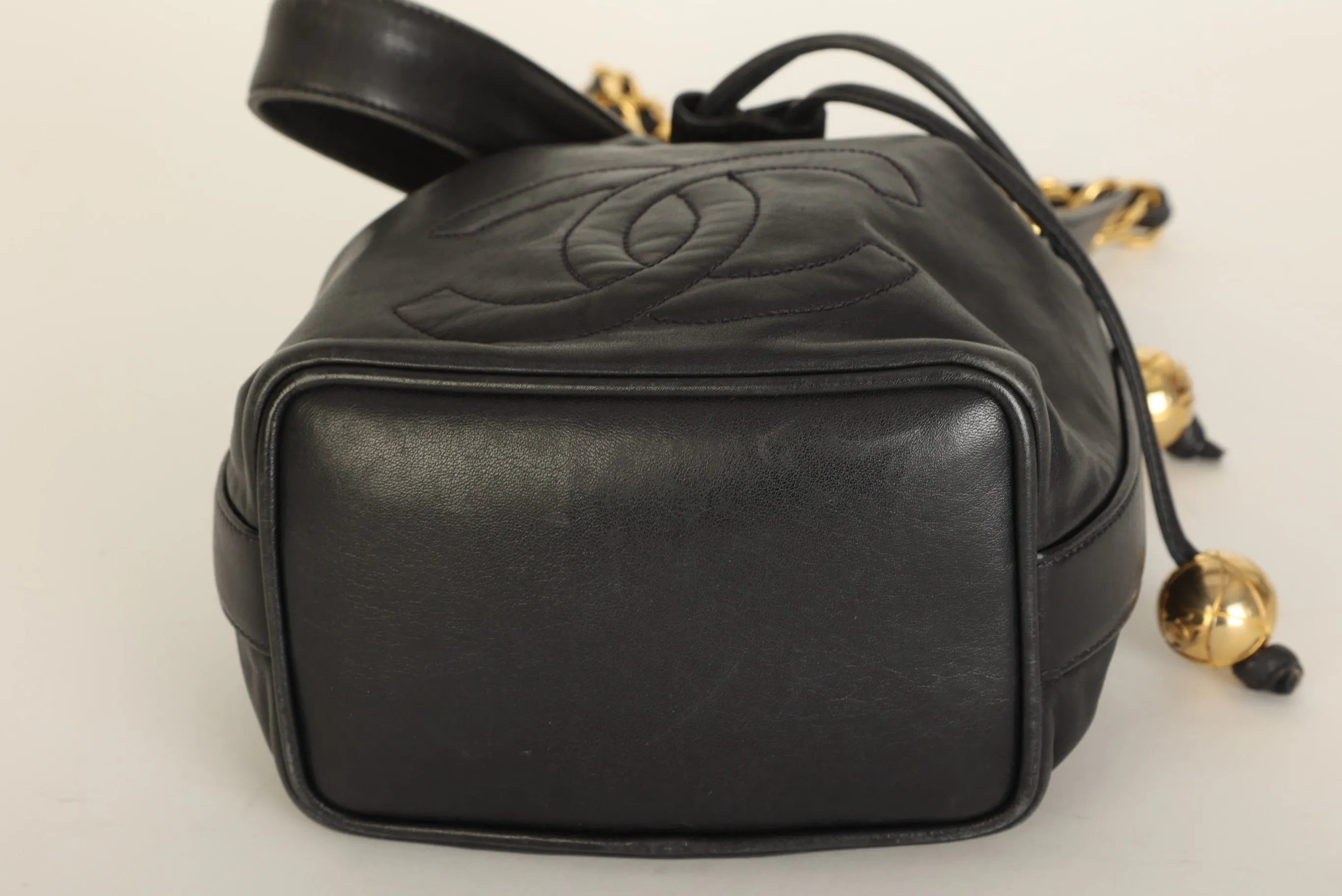 Chanel 1991 Lambskin Mini Bucket Bag
